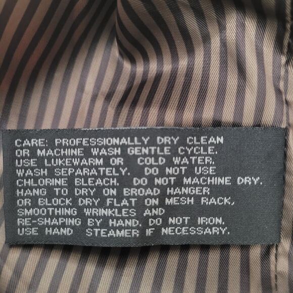 Vintage Claiborne Mens Camel Suede Finish Outwear Full Zip Bomber Jacket Size XL - Picture 11 of 11